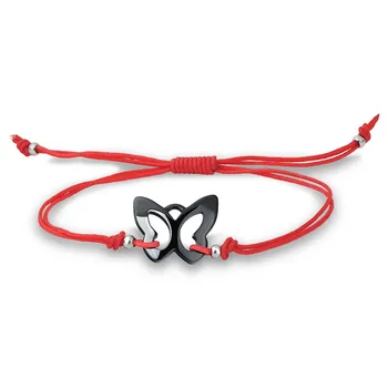 

2020 Explosion Lucky red rope fashion black and white Ceramic butterfly bracelet women Crystal from Swarovskis Fit Female