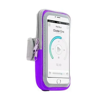 Для всех мобильных телефонов сумка-повязка на руку кейс для бега чехол для iPhone XS MAX XR 8 7 6 plus samsung Note 9 8 S9 для HUAWEI 6,0 дюймов Чехол - Цвет: purple