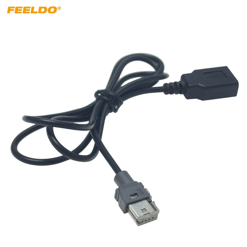 FEELDO Оригинальный стандартный CD Радио Аудио разъем к USB адаптер Разъем для Peugeot 307