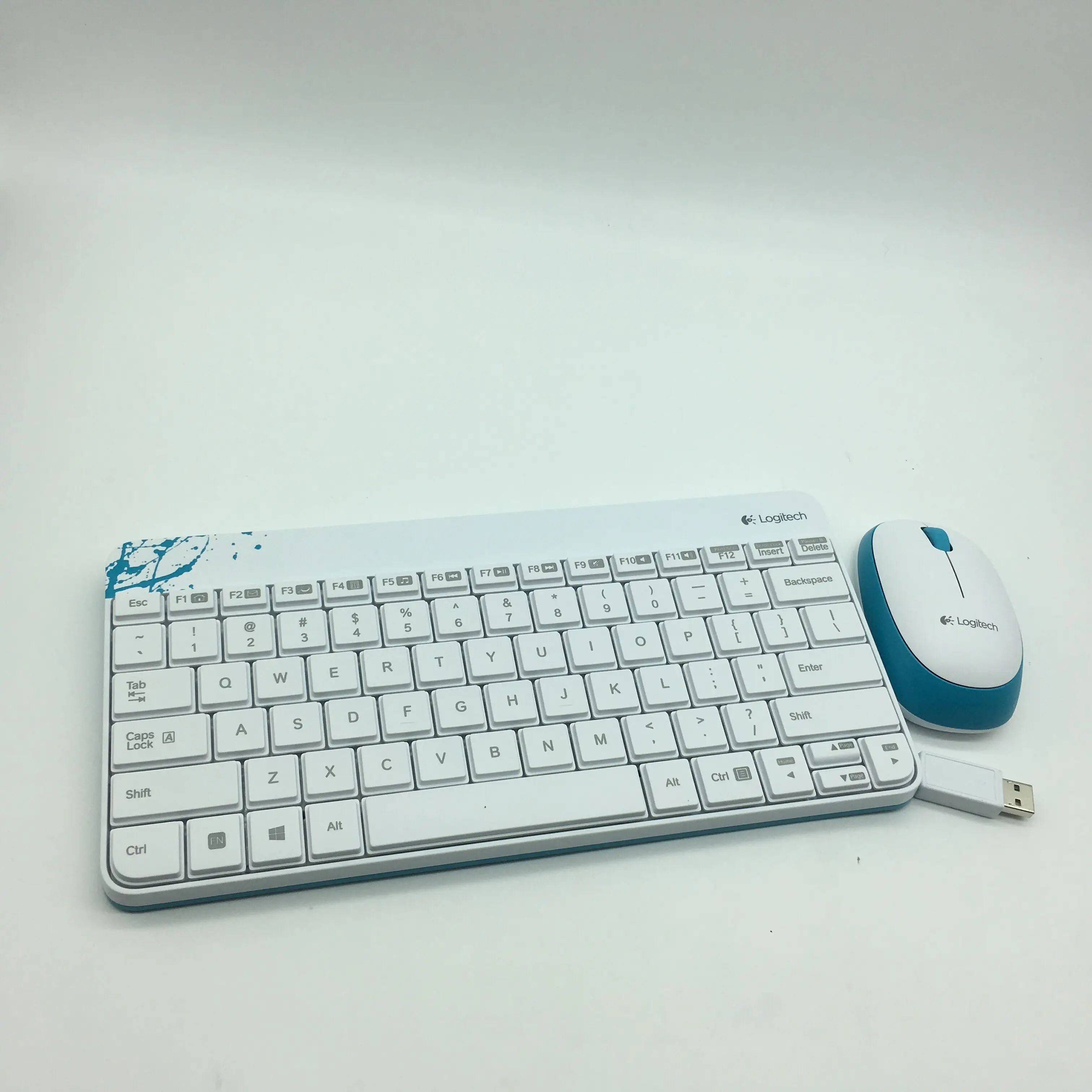 Беспроводная клавиатура и мышь Logitech MK240 Nano для рабочего стола ноутбука домашнего