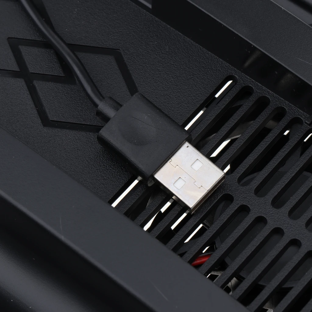 Vertical Stand with Cooling USB 2.0 Hub Fan for Sony PS4 Pro, Controller Charging Station for Playstation 4 Pro Game Consoles