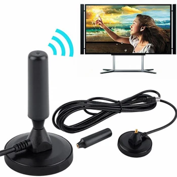 

New Indoor Gain 30dBi Digital DVB-T/FM Freeview Aerial Antenna PC for TV HDTV Digital Wireless Television Antennas Black