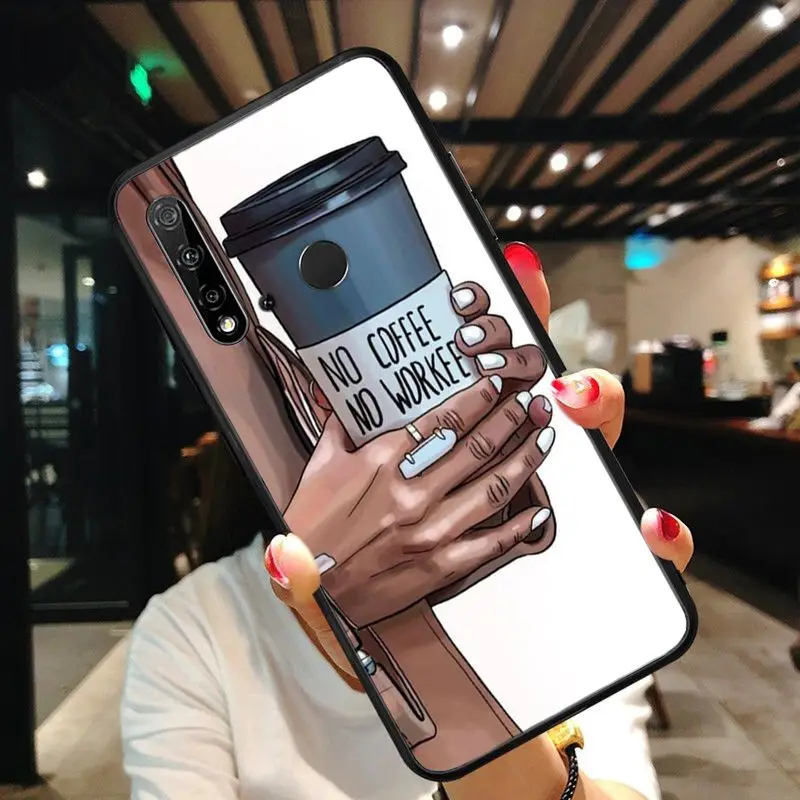 Yinuoda ОК, но сначала кофе и надписью «Girl Boss» чехол для телефона для huawei P20 P30 P20Pro P20Lite P30Lite Psmart P10 9lite - Цвет: A11