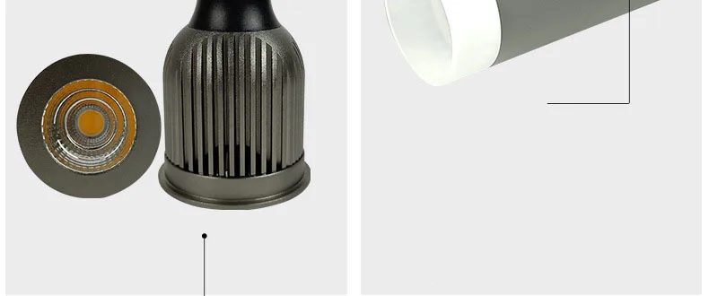 Lâmpadas de Parede Luzes de Iluminação da Trilha Comercial para a Roupa Loja de Sapatos Fanlive Cob Trilho Pista Ac220v Holofotes 110v 5pcs 7w 10w 15w 16 Cheap Iluminação do percurso