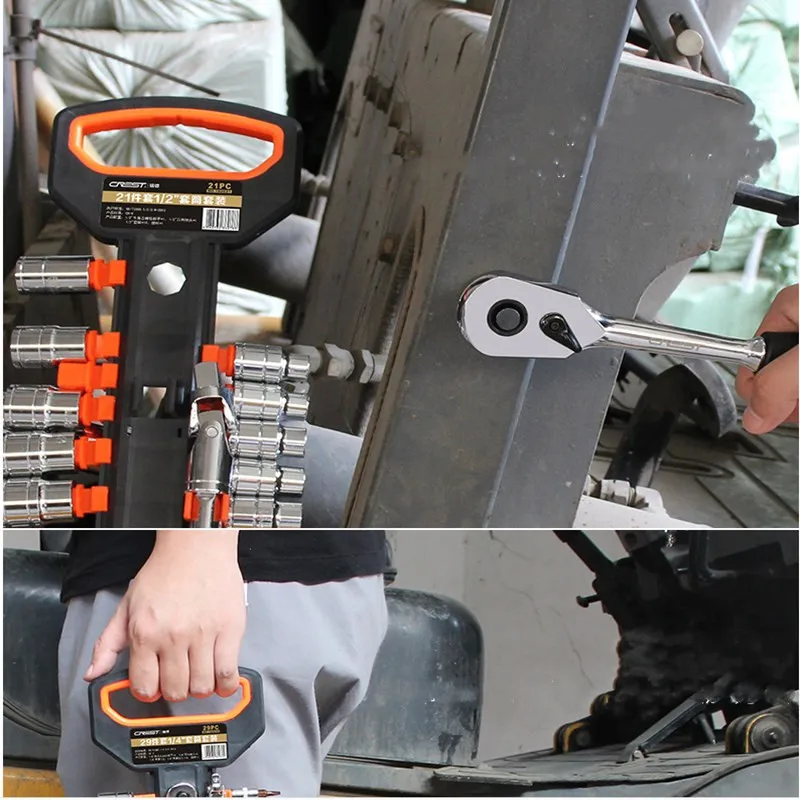 Набор торцевых гаечных ключей универсальный инструмент для ремонта автомобиля быстрая трещотка для обслуживания автомобиля многофункциональная комбинация