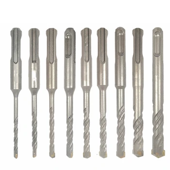 

9Pcs Electric Hammer SDS Plus Drill Bits Set 110mm Concrete Wall Brick Block Masonry Hole Saw Drilling