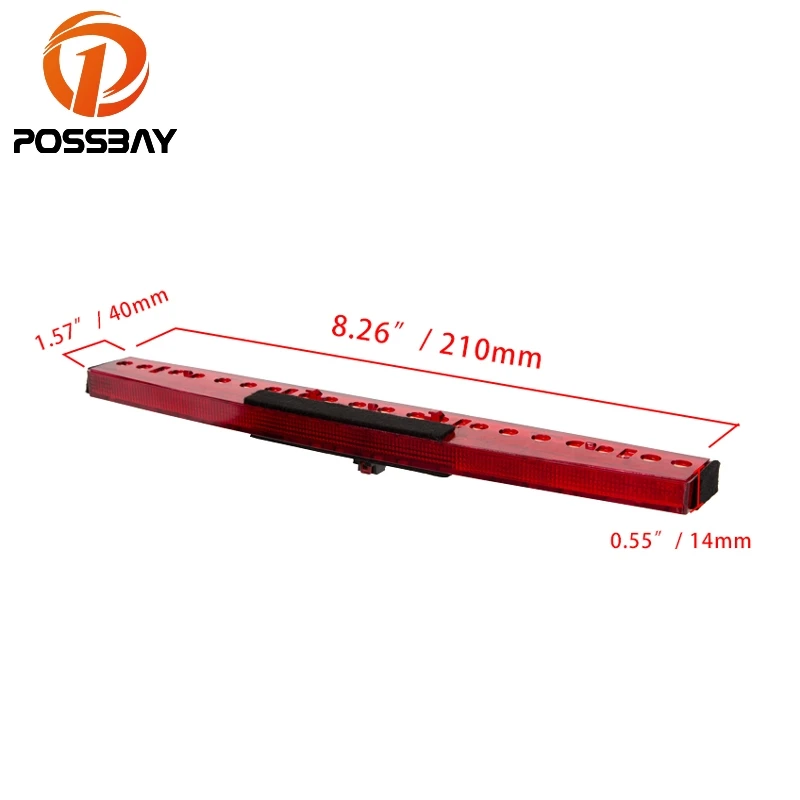 POSSBAY антенна на заднюю часть крыши стоп светильник светодиодный задний фонарь крышка для AUDI A4 RS4 S4 B6 B7 2002 2003 2004 2005 2006 2007 2008 фонарь стоп-сигнала