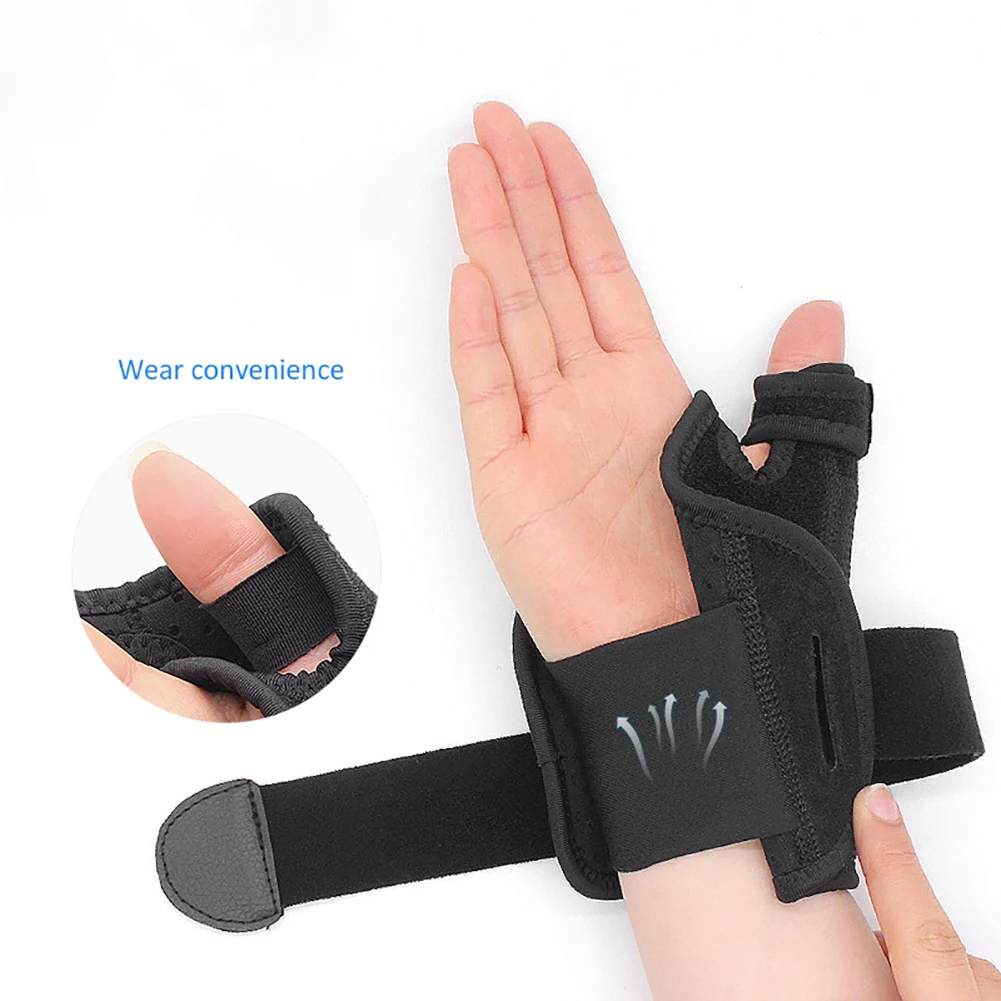 1PCS Wrist Brace Support Fitted Right/Left Thumb Stabilizer Adjustable Wrist Support Wrap for Volleyball Badminton