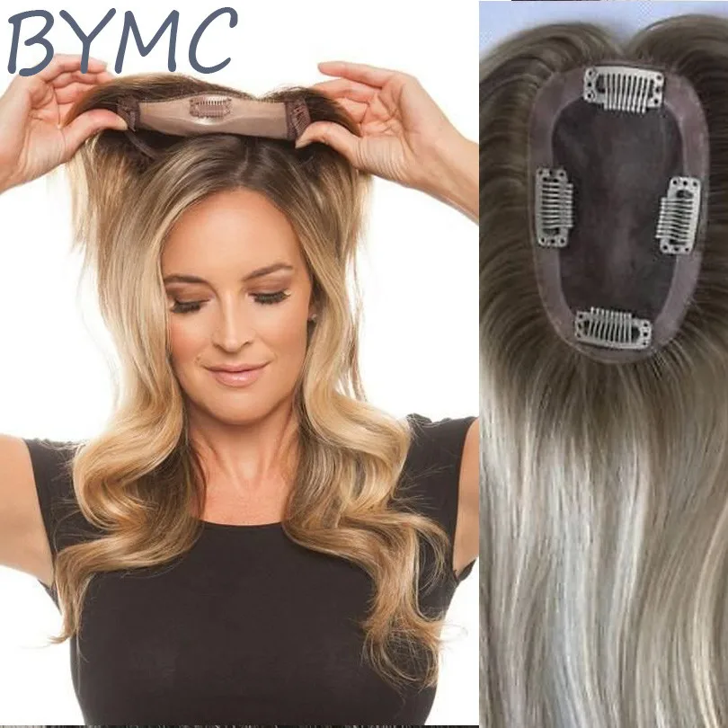 Ombre Color Remy Crown накладные волосы 4*6 см корона для женщин моноласт тупи прореживания