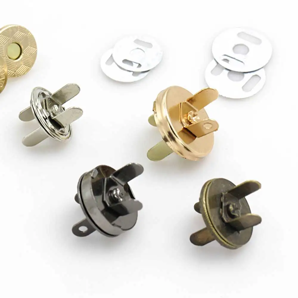 10 комплектов кожаных аксессуаров бронзовая серебряная Металлическая магнитная