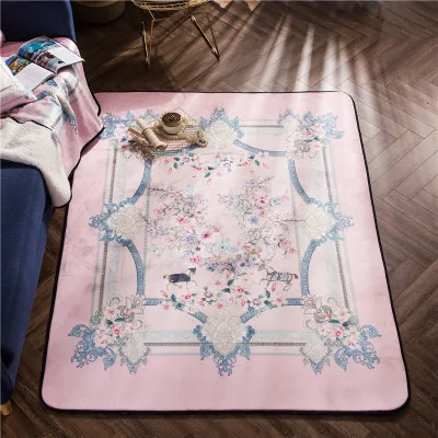 Европейский кофейный Настольный коврик для спальни товары для дома Alfombra Cocina коврики противоскользящие напольные ковры для гостиной прямоугольные коврики - Цвет: 22
