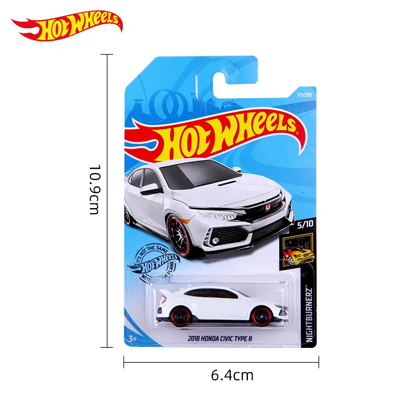 Ходовые колеса 1:64 HONDA sedan 2018 CIVIC TYPE R классический мост nighburnerz коллекционная