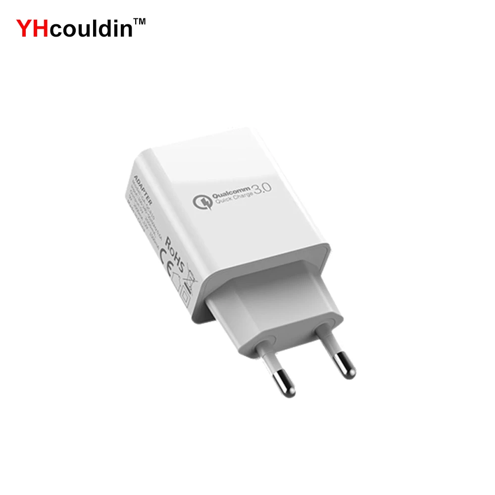 

18w Quick Charge 3.0 Fast Mobile Phone Charger EU Mobile Phone Chargers Fast Charging For Xiaomi 9 SE Samsung N8000 Huawei Honor