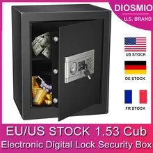 

DIOSMIO EU/US Stock 1.53Cub Safe Cabinet Security Box Electronic Digital Lock Box with Keypad LED Indicator Fireproof Waterproof
