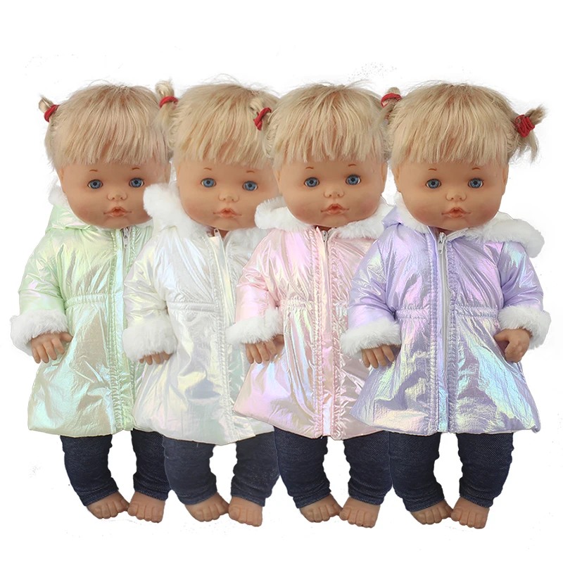 

2pcs In 1, Jacket+Pants 2021 New Down Suits For 42cm Nenuco Doll 17 Inches Baby Girl Doll Clothes