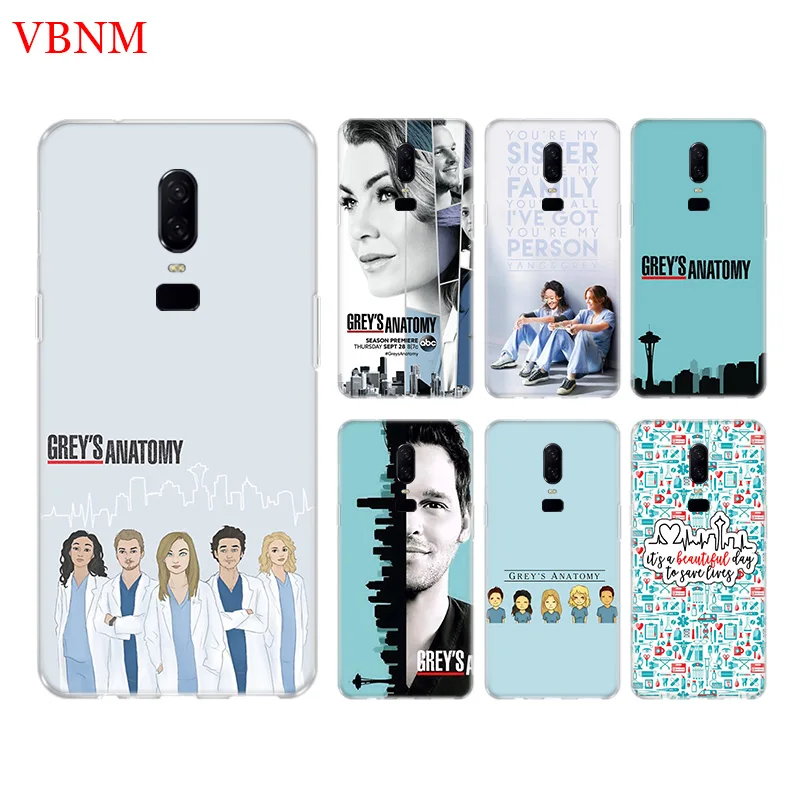 

Greys Anatomy Cover Phone Back Case For OnePlus 1+7 Pro 6 6T 5 5T 3 3T 7Pro Art Gift Moblie Shell Casing Coque Bags