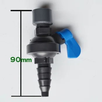 

Sampling valve 1/4 thread with 20mm dia bushing converter joint labcock ball valve sampling valve Water valve laboratory gauge