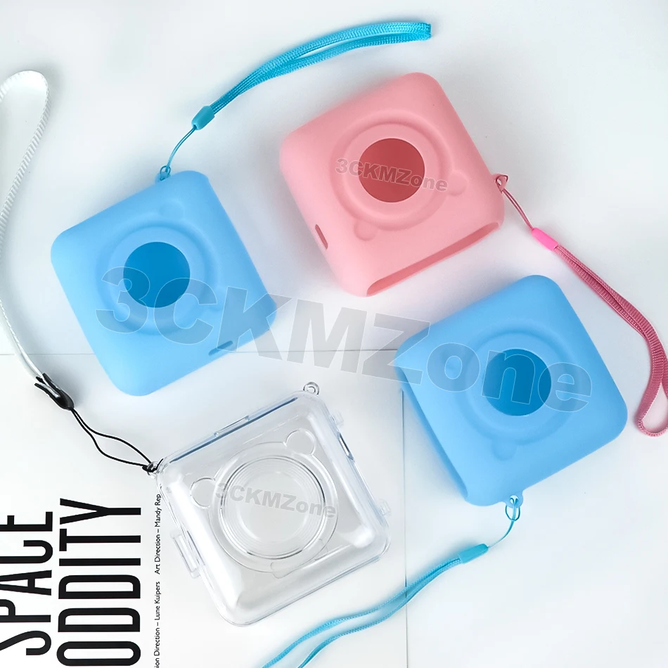 

Silicone Soft Case Shell Travel Portable Protector for Peripage A6 Thermal Photo Printer transparent pc plastic case for printer