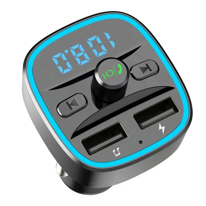 VODOOL T25 Bluetooth 5,0 fm-передатчик голосовая навигация двойной usb зарядка MP3-плеер эффективное расстояние передачи 10 м черный