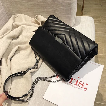 

European Fashion Female Tote bag 2020 New Quality PU Leather Women's Designer Handbag Lock High capacity Shoulder Messenger Bag