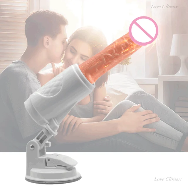 Male and Female Sex Machine Vibrator Remote Control Masturbation Machine Powerful Vibration Automatic Telescopic Dildo