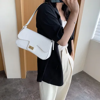 

Stone Pattern Women Shoulder Bags Solid Color Leather Handbag Female Bag New Style Evening Totes Bag Purse Vintage Travel Clutch