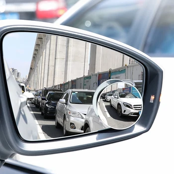 

Car 360 Degree Blind Spot Mirror Wide Angle Round Convex Mirror Blindspot Rearview Parking Mirror for Renault koleos car styling