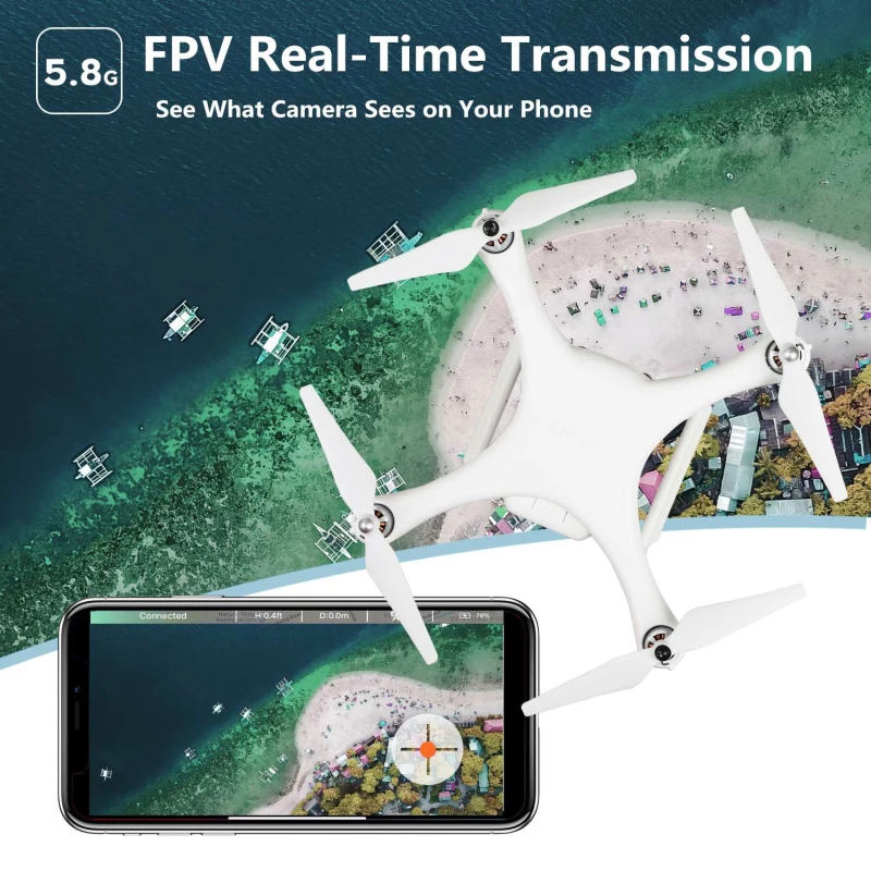 Двойной GPS авто следить за мной бесщеточный Wi-Fi FPV RC Квадрокоптер Upair-2 3D+ 4K эффект камера 3 оси Gimbal приложение управление Радиоуправляемый Дрон модель
