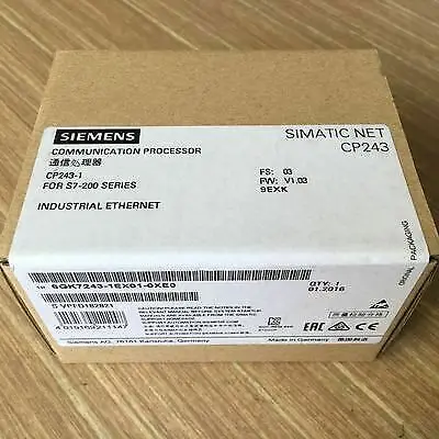 1PC New Siemens 6GK7243-1EX01-0XE0 S7-200 Communication Module Ethernet | Инструменты