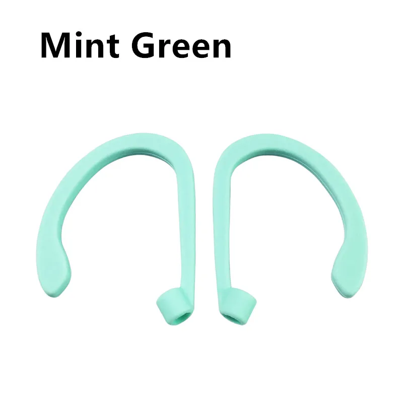mint green Заушники держатель для Apple Airpods 1 2 вкладыши держателем Тиз заушники Ушные крючки для наушников Держатель подставка для Ipad Air стручки аксессуары - Цвет: mint green