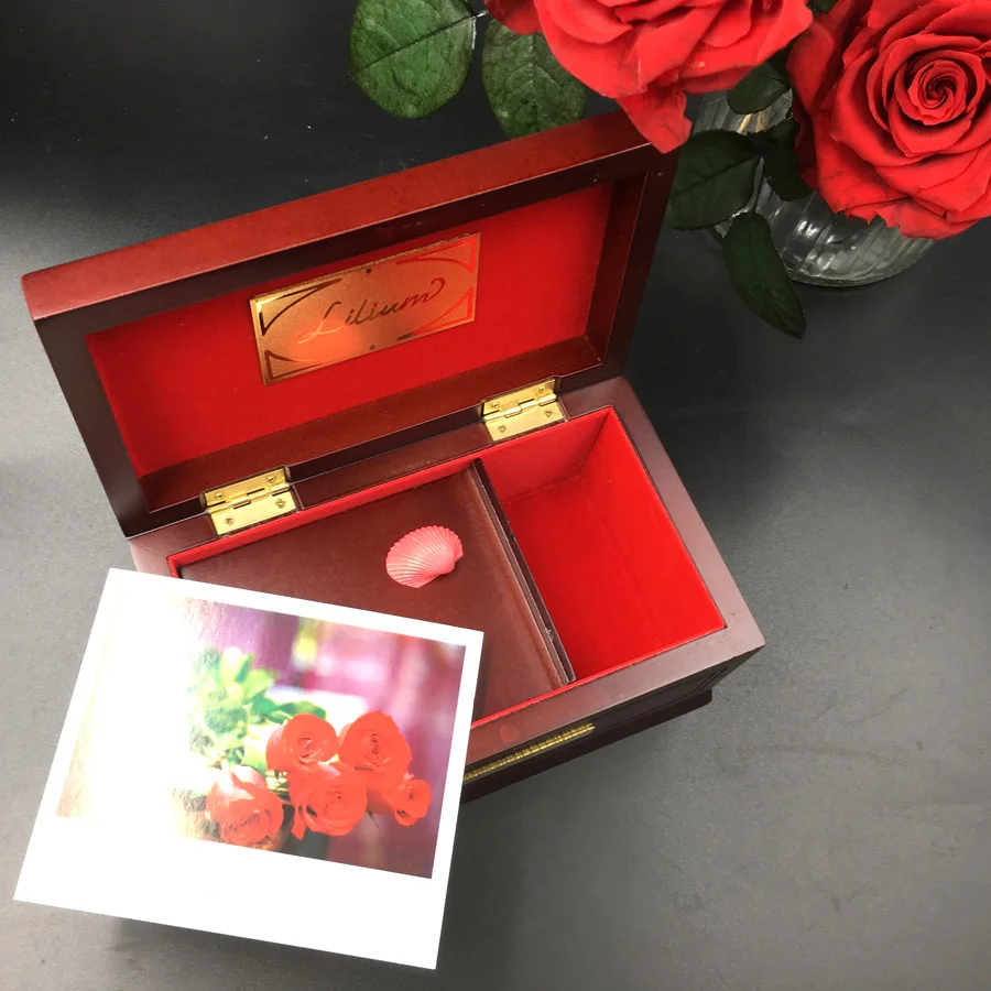 18 Tones Edition Lilium Music Box Elfen Lied Original Wooden Beech Solid Wood, Lilium Music Boxes for Love Girl Christmas Gift 2