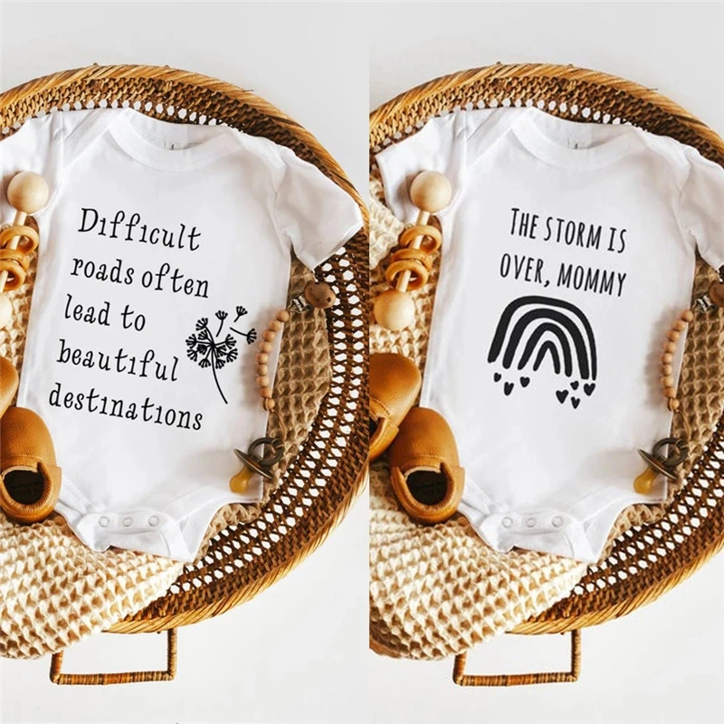 Детские комбинезоны DERMSPE с ежемесячным принтом для новорожденных комбинезон