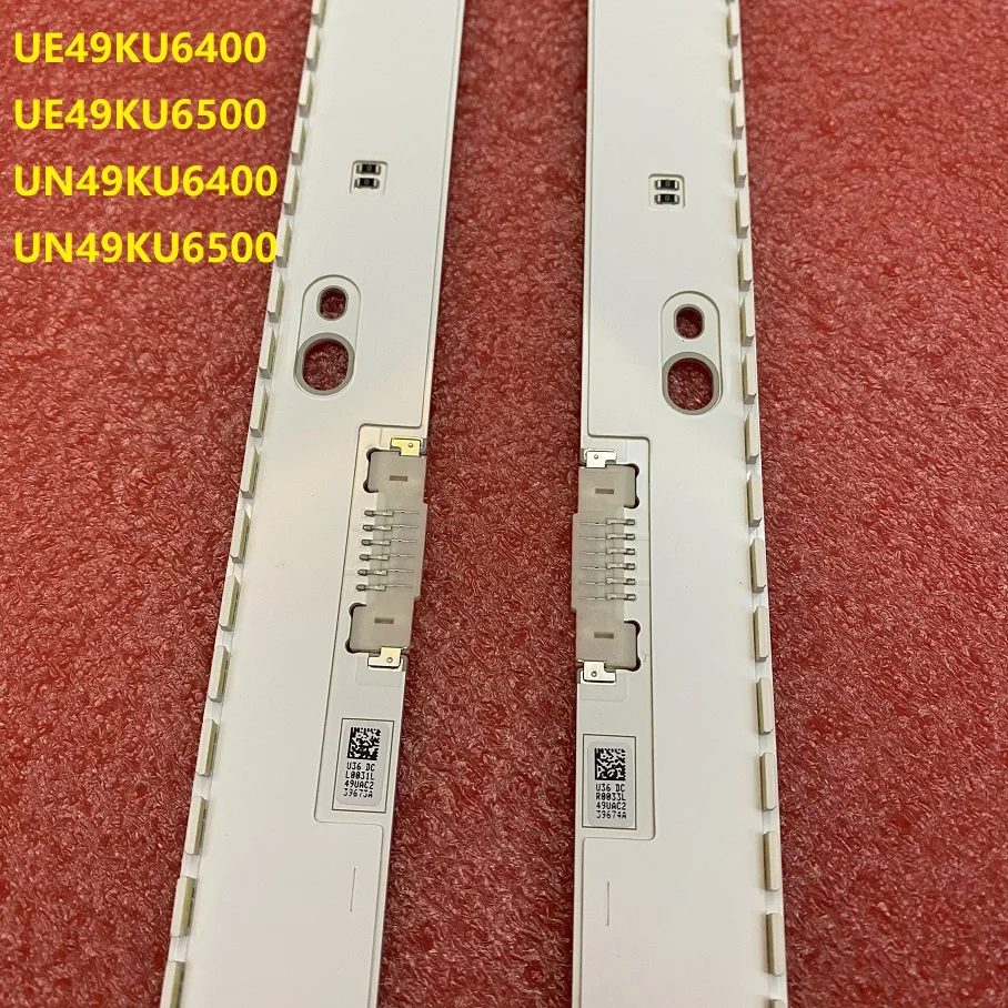 Luz de Fundo para Samsung Tira Conduzida Ue49ku6400 Ue49ku6500 Un49ku6400 Un49ku6450 Un49ku6500 Ua49mu6500 Bn96-39674a 39673a Set = 10 5 Pcs - Image 3