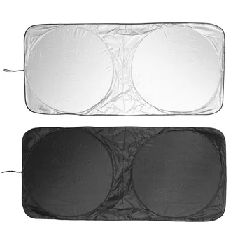 

150x70cm/160x86cm Size No Logo Auto Windshield Sunshade Parasol Sun Visor Universal Portable Foldable Protection Awning Curtains