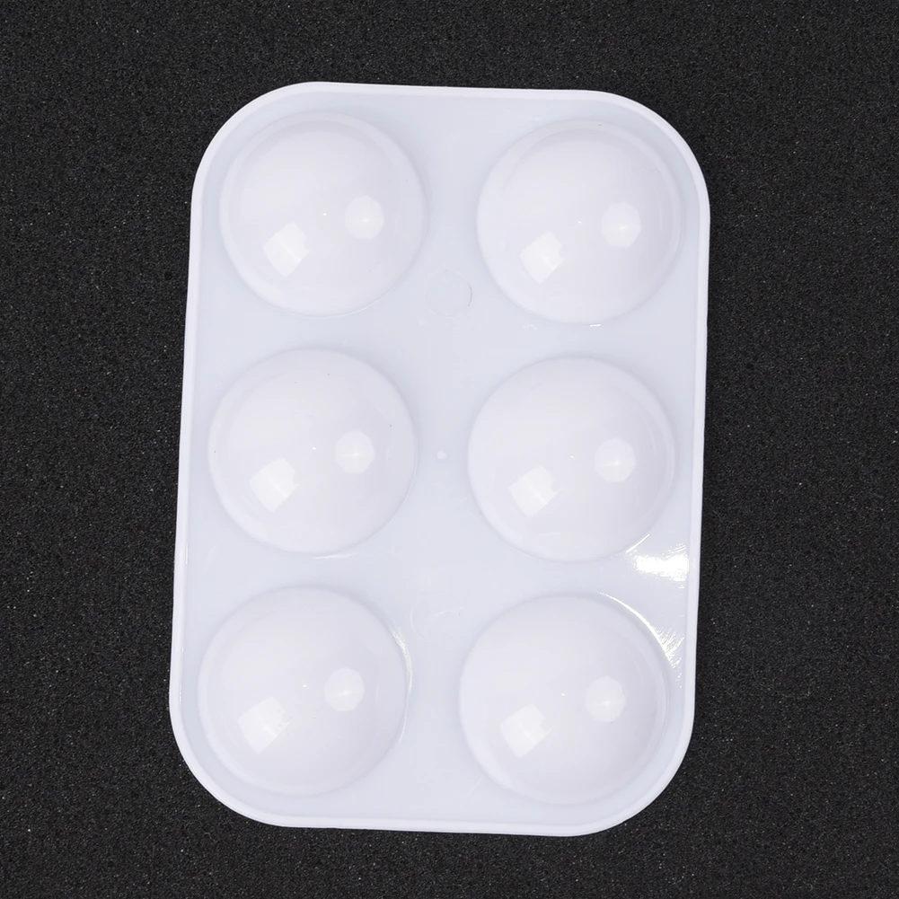 

Plastic White Paint Mixing Palette Tray For Kids Art & Painting 6 Deep Wells