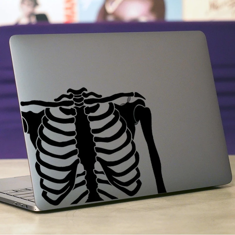 Крутой дизайн скелета наклейка для ноутбука Наклейка на MacBook Pro Air retina 11 12 13 15 дюймов виниловая Mac Mi книга кожи ноутбука Наклейка