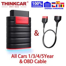 Thinkcar ThinkDiag Full OBD2 All System Diagnostic Tool ECU Coding Car Code Reader Scanner 15 Reset Service Actuation Test
