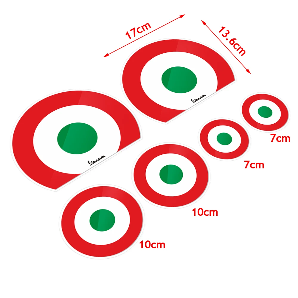 Наклейка на мотоцикл, итальянский флаг, наклейки, чехол для VESPA, наклейки