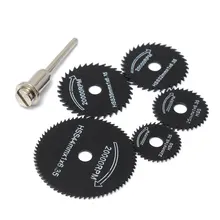 

6/7Pcs Mini HSS Circular Saw Blade Rotary Tool Wood Cutting Discs Drill Mandrel Cutoff 22-44 For Dremel Metal Cutter Power Tool