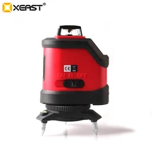 XEAST XE-12A красный или зеленый 3D лазерный измеритель уровня 5 линий 360 градусов самонивелирующийся мини портативный инструмент с наклонной линией