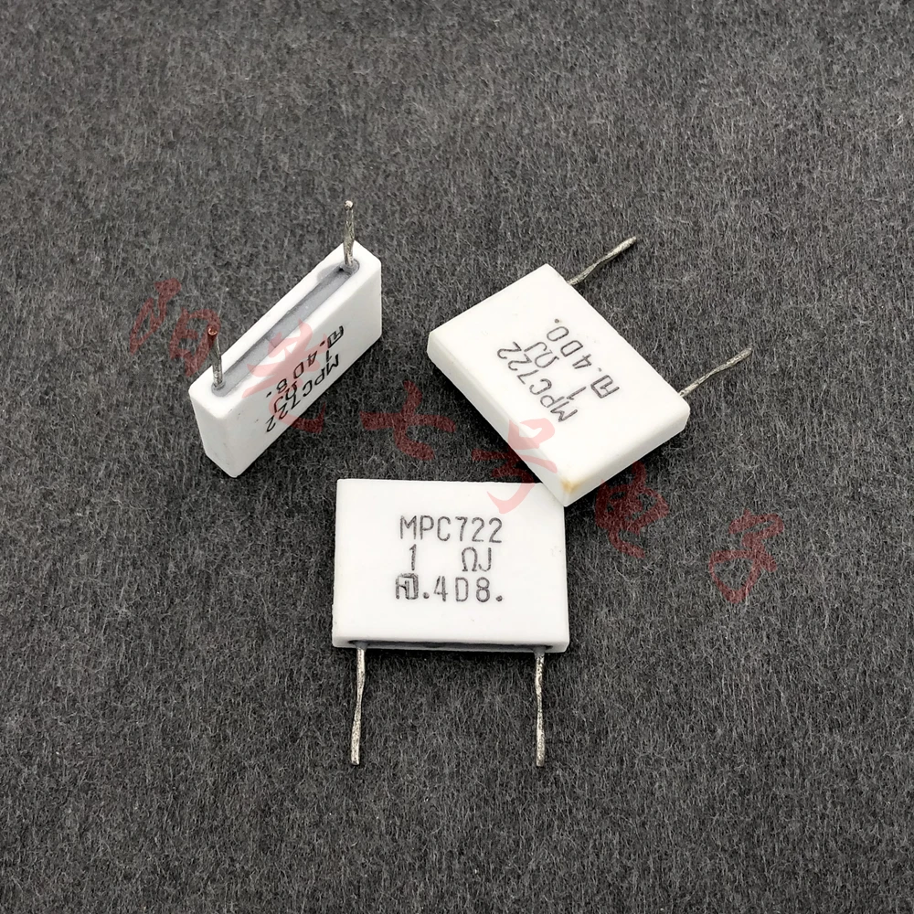 MPC722 1R 1ом J 1.2R 1.2ом 10 Вт 5% вертикальный неиндуктивный цемент | Электроника