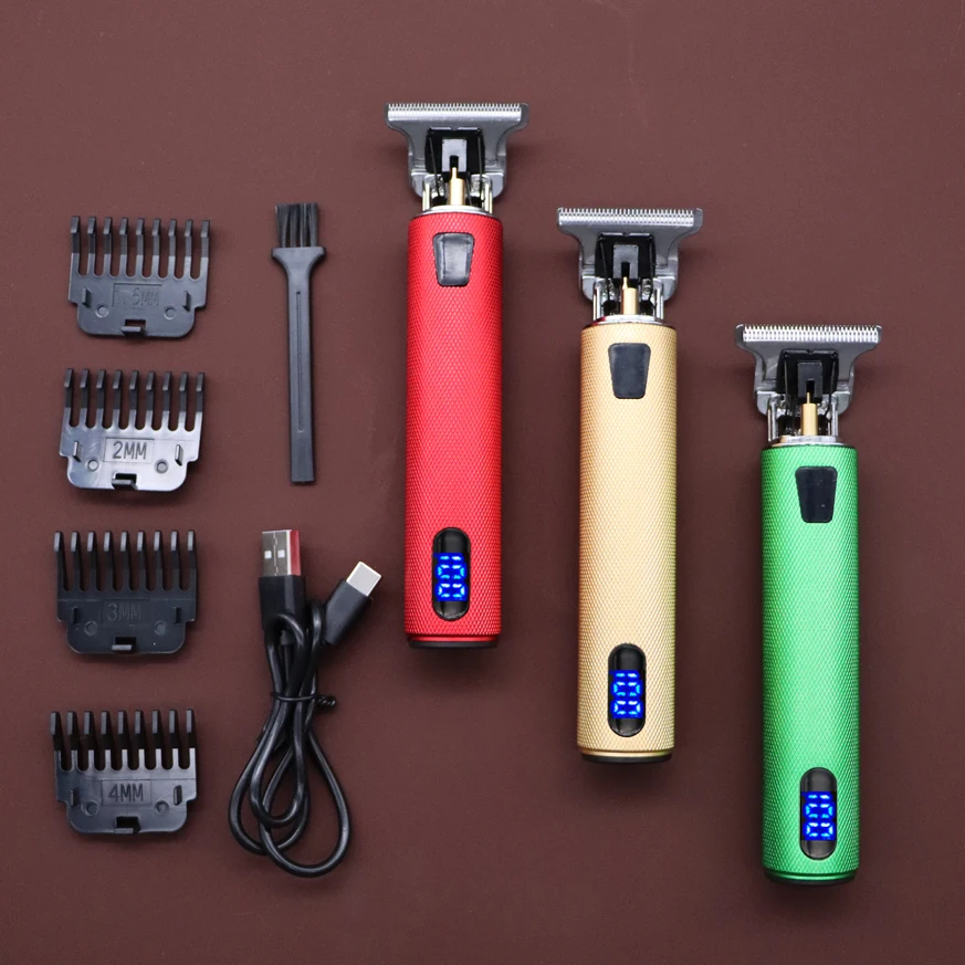Maquinilla de cortar el pelo de barbero para hombres, maquinilla de afeitar inalámbrica, Máquina para cortar Cabello, Afeitadora eléctrica