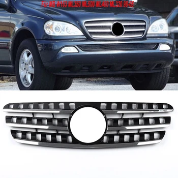 

MagicKit For Mercedes ML W163 ML350 ML500 Front Grill Grille Chrome Fits All ML 1998-2005