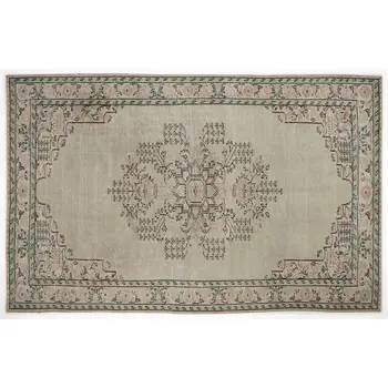 

Handmade Beige Vintage English English Area Rug 180x284 Cm-5'11''X9'4''