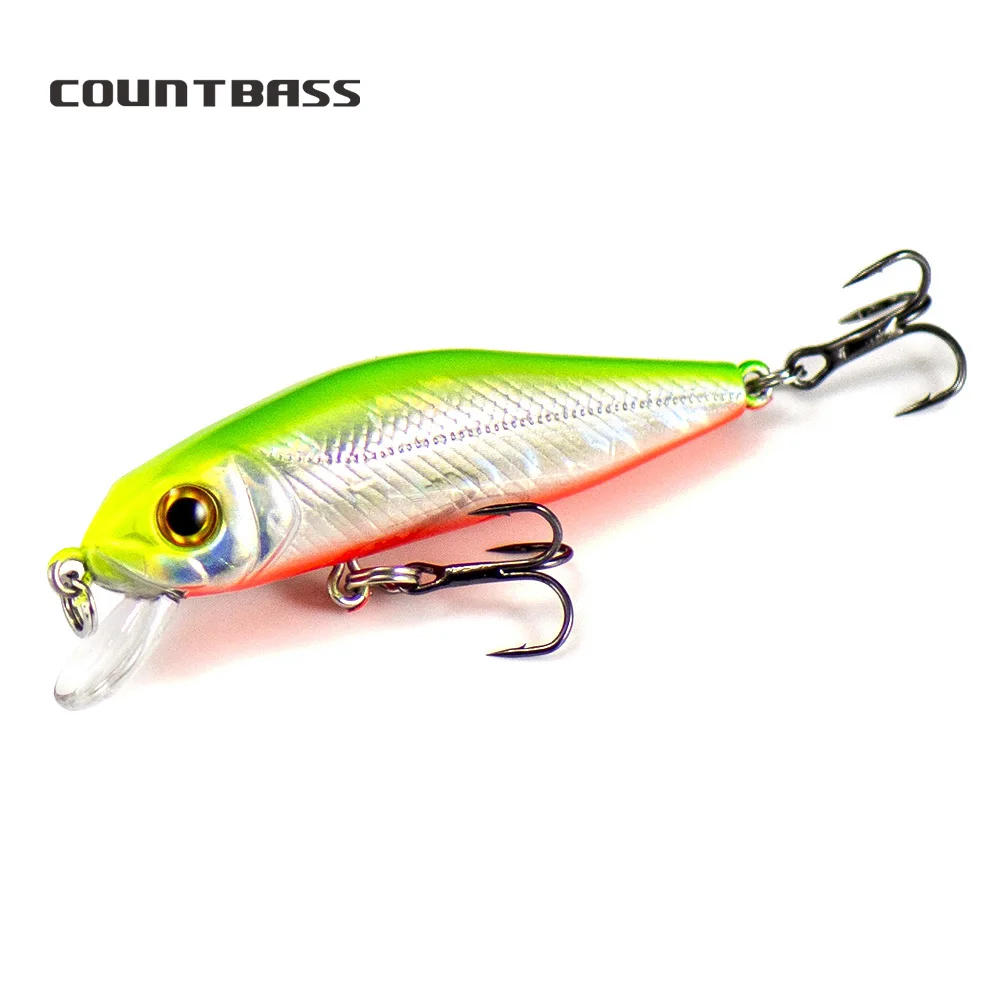 

COUNTBASS 55mm 4.7g Minnow Wobblers Angler's Fishing Lures Floating Shad Jerkbait , Diving Depth 0.8-1m Leurre Hard Baits
