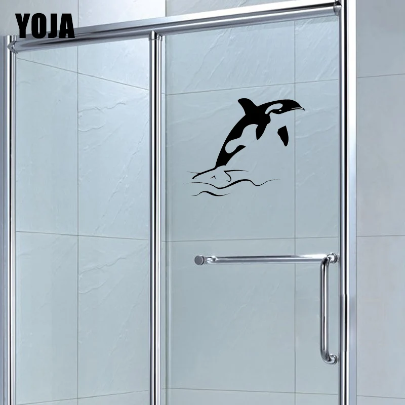 YOJA 22x26 1 см Ванная комната душа наклейка милый Косатка дома Спальня Кухня стены