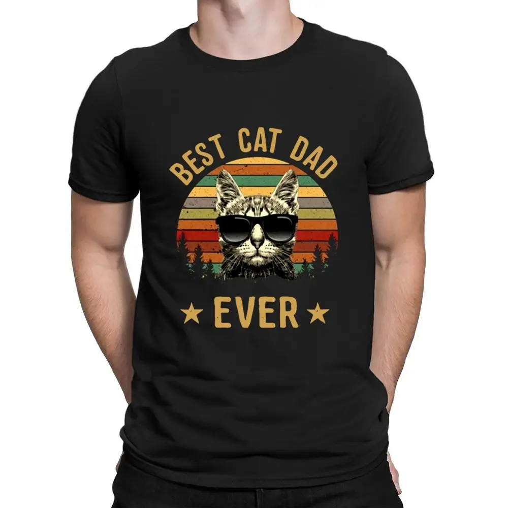 Футболка женская трикотажная с надписью Best Cat Dad Ever|Футболки| |