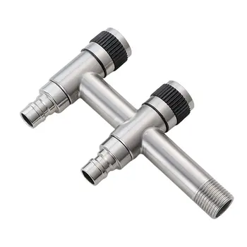 

One In Two Out Stainless Steel Triangle Valve Thickened Explosion-proof Water Heater Special Toilet Inlet Valve Check Valve