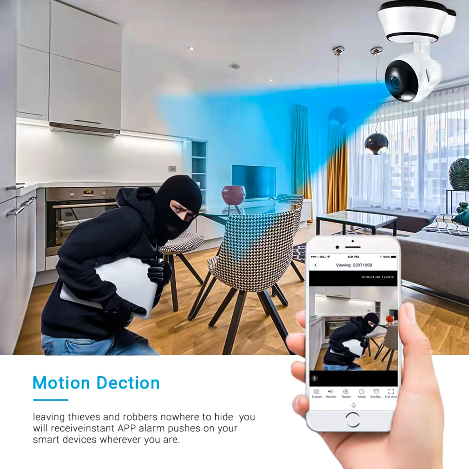 Рисунок 5 - Миниатюрная Wi-Fi камера с углом поворота 360 градусов