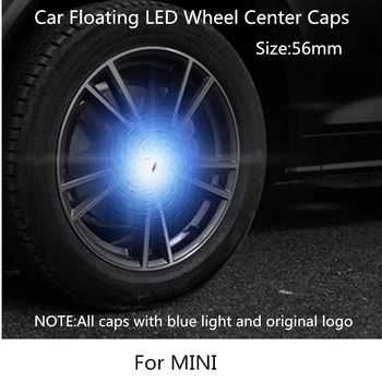 

4PCS Emblem Hub Light Car Floating Illumination Wheel Caps LED Light Wheel Center Cap Cover Lighting Cap For MinI Auto Styling